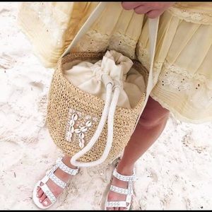 ISO - Stoney clover lane woven bucket bag